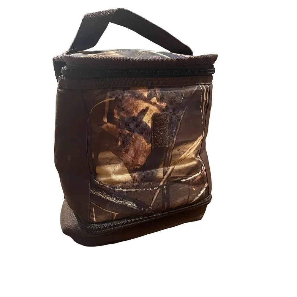 fit&fresh insulated camo brown lunch bag‎